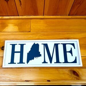 Maine “Home” Wall sign
